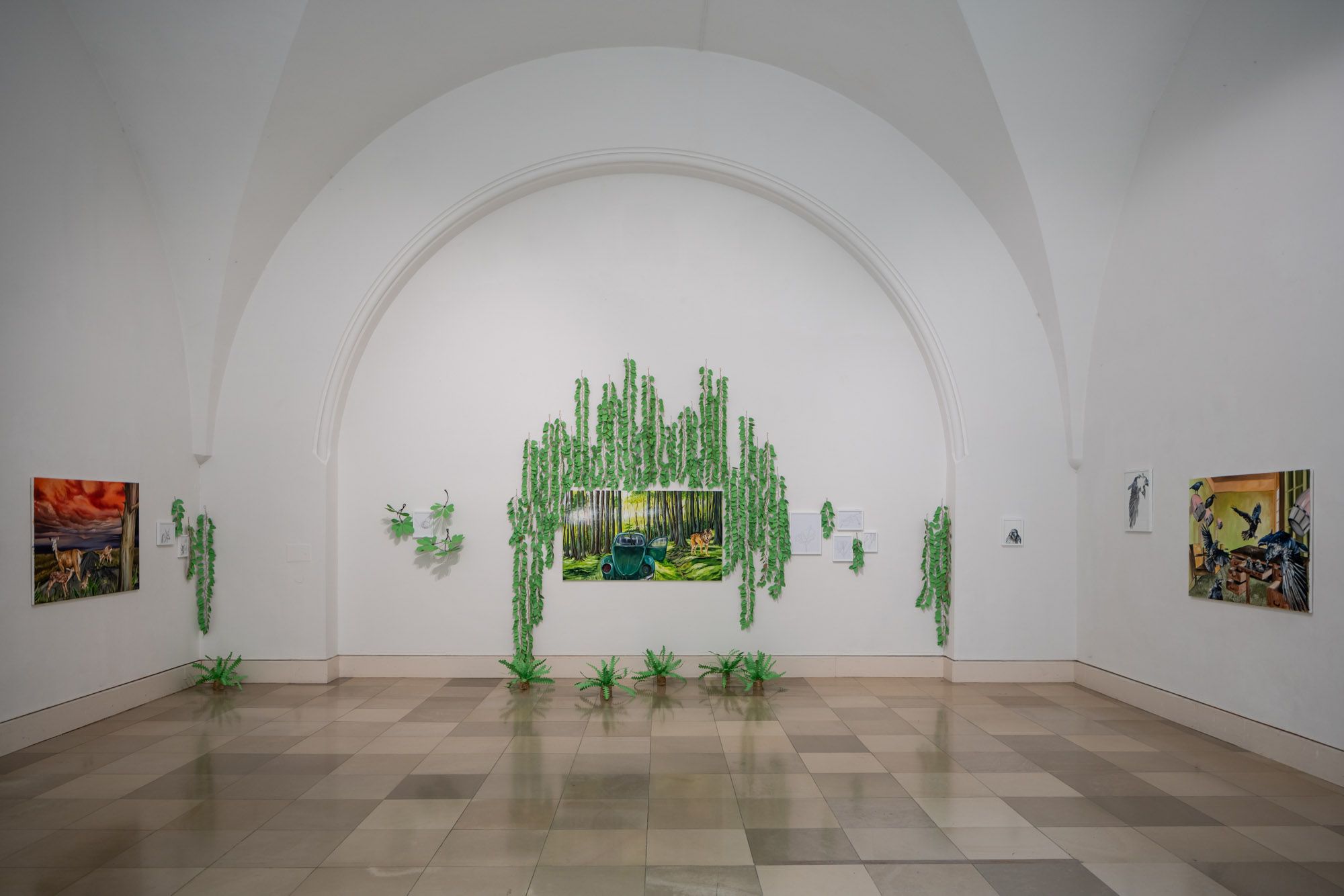 © Tatjana Utz, Ausstellungsansicht SUPERNATURE, 2021, Foto: Edward Beierle