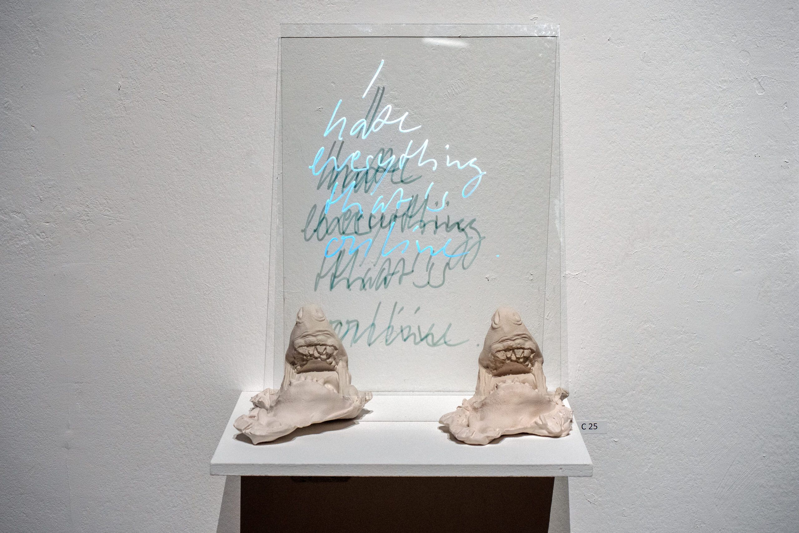 © Samuel Fischer-Glaser, Ausstellungsansicht SHARING / BBK-MITGLIEDER STELLEN AUS 2021, Foto: Lion Bischof