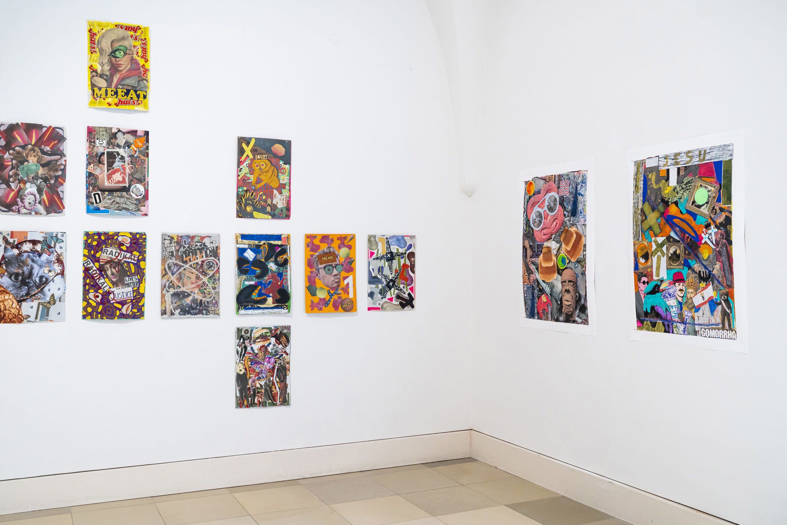 © Zion Wolfgold (Wolfgang von Aufsess), Ausstellungsansicht AFRO GERMAN ART, Foto: Magdalena Jooss
