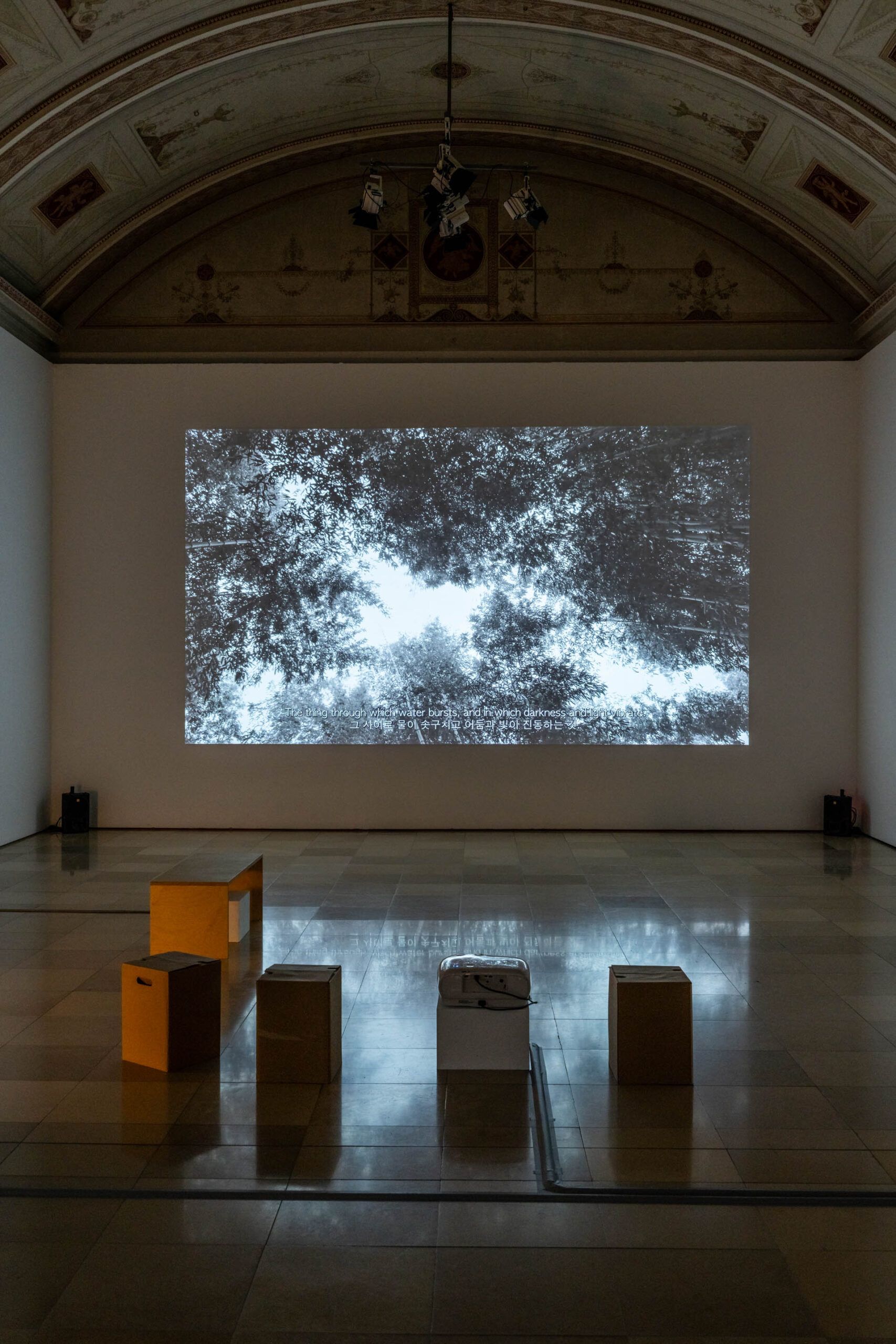 © Chaeeun Lee, Ausstellungsansicht VIDEODOX 2025 / 6. BIENNALE FÜR VIDEOKUNST AUS BAYERN, Foto: Edward Beierle